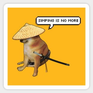 Doge: Simping Is No More Sticker